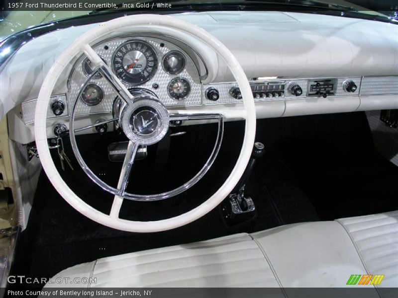Inca Gold / White 1957 Ford Thunderbird E Convertible