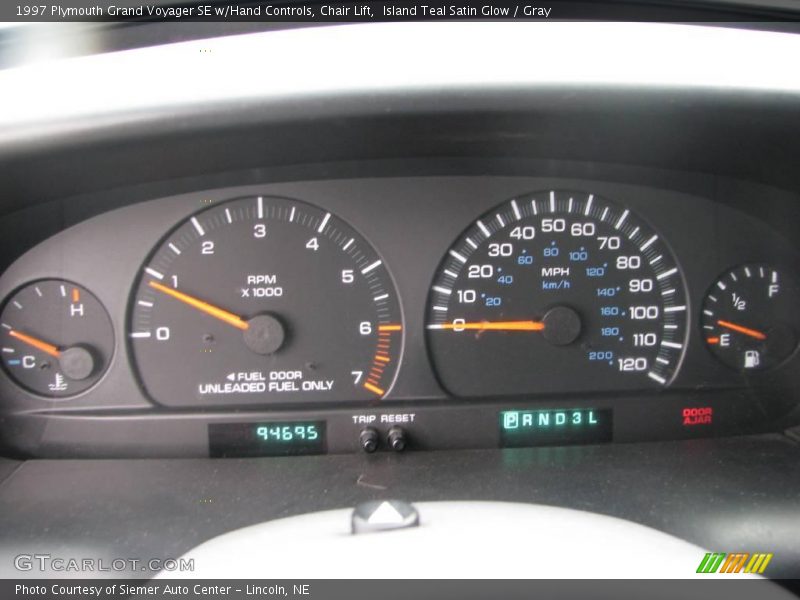 Island Teal Satin Glow / Gray 1997 Plymouth Grand Voyager SE w/Hand Controls, Chair Lift