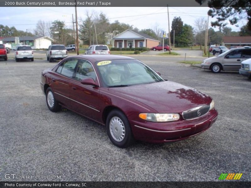 Bordeaux Red Pearl / Taupe 2000 Buick Century Limited