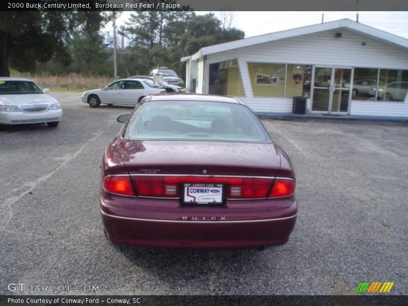 Bordeaux Red Pearl / Taupe 2000 Buick Century Limited