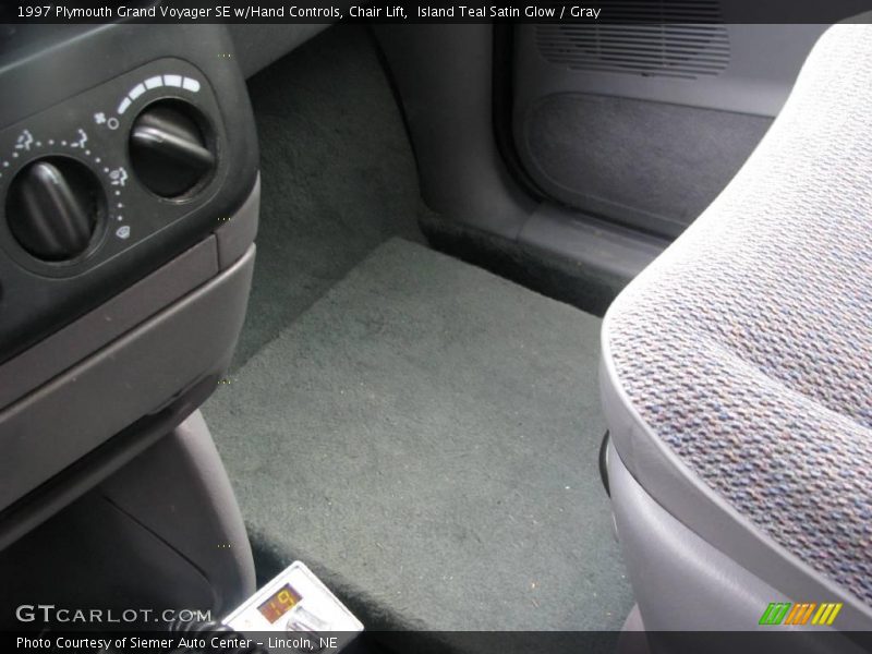 Island Teal Satin Glow / Gray 1997 Plymouth Grand Voyager SE w/Hand Controls, Chair Lift