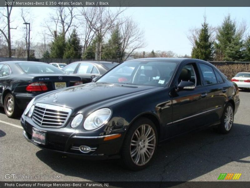 Black / Black 2007 Mercedes-Benz E 350 4Matic Sedan