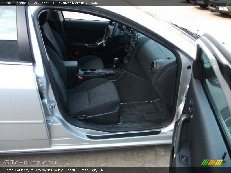 Quicksilver Metallic / Ebony 2009 Pontiac G6 V6 Sedan