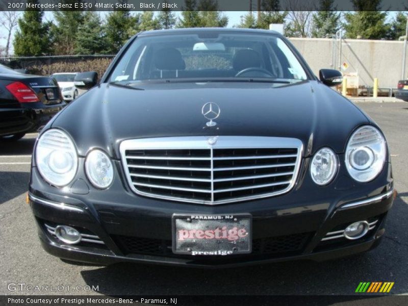 Black / Black 2007 Mercedes-Benz E 350 4Matic Sedan