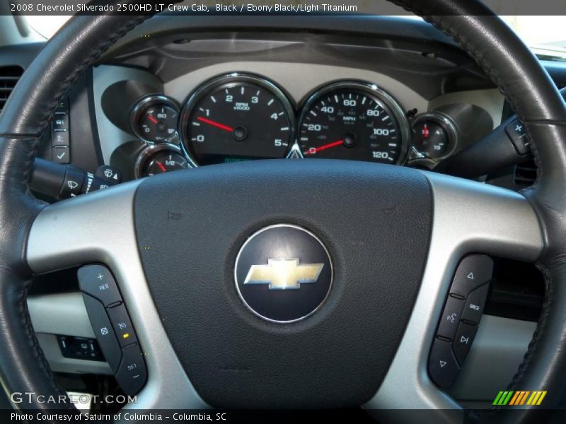 Black / Ebony Black/Light Titanium 2008 Chevrolet Silverado 2500HD LT Crew Cab