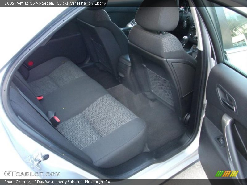 Quicksilver Metallic / Ebony 2009 Pontiac G6 V6 Sedan