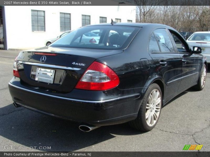 Black / Black 2007 Mercedes-Benz E 350 4Matic Sedan