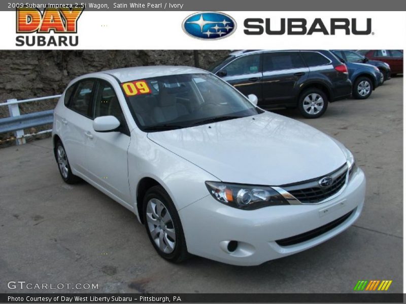 Satin White Pearl / Ivory 2009 Subaru Impreza 2.5i Wagon