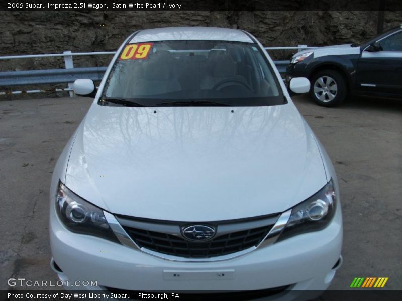 Satin White Pearl / Ivory 2009 Subaru Impreza 2.5i Wagon
