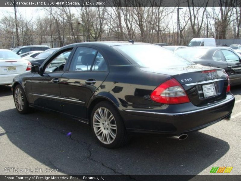 Black / Black 2007 Mercedes-Benz E 350 4Matic Sedan