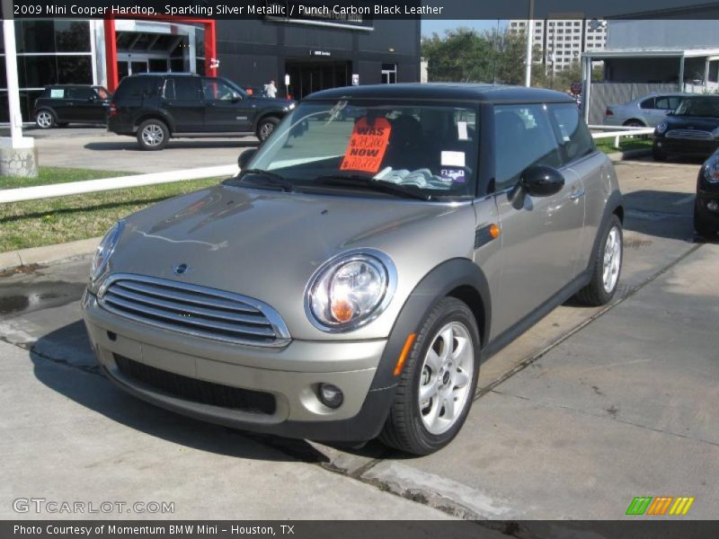 Sparkling Silver Metallic / Punch Carbon Black Leather 2009 Mini Cooper Hardtop