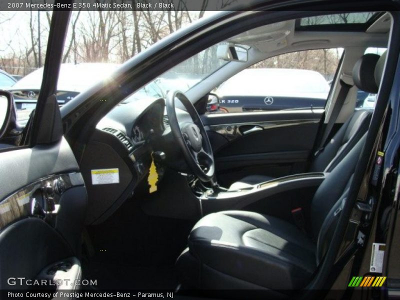 Black / Black 2007 Mercedes-Benz E 350 4Matic Sedan