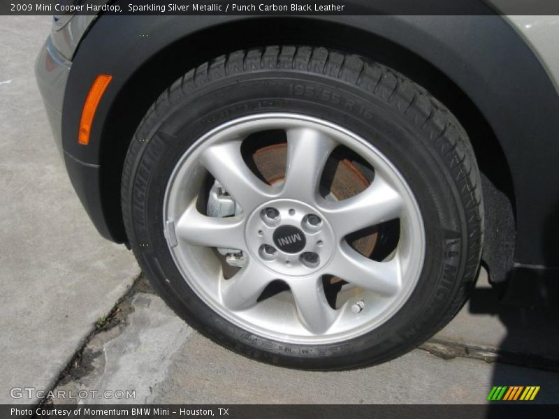 Sparkling Silver Metallic / Punch Carbon Black Leather 2009 Mini Cooper Hardtop