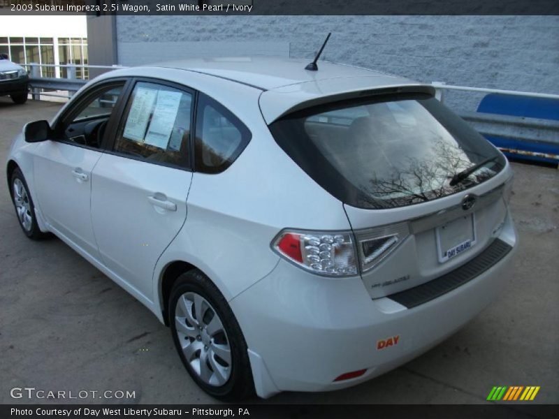 Satin White Pearl / Ivory 2009 Subaru Impreza 2.5i Wagon