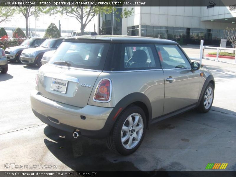 Sparkling Silver Metallic / Punch Carbon Black Leather 2009 Mini Cooper Hardtop