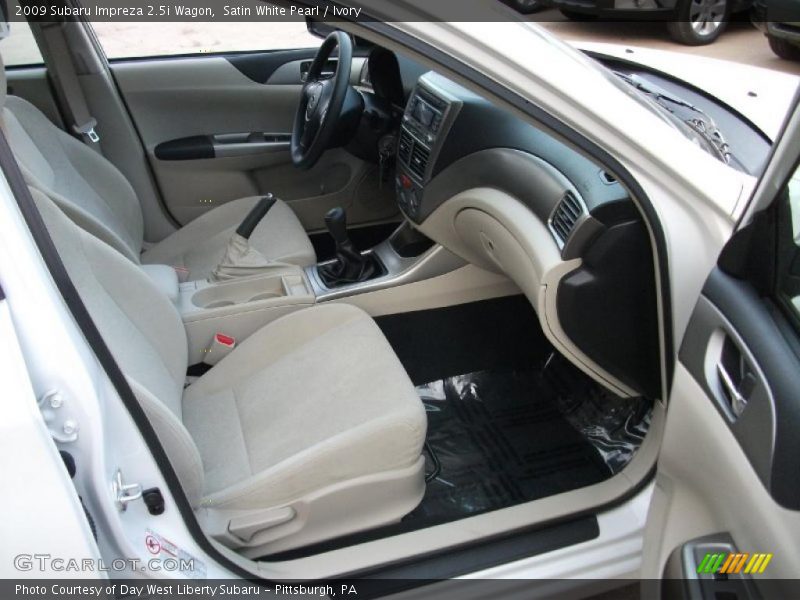 Satin White Pearl / Ivory 2009 Subaru Impreza 2.5i Wagon