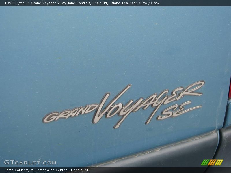 Island Teal Satin Glow / Gray 1997 Plymouth Grand Voyager SE w/Hand Controls, Chair Lift