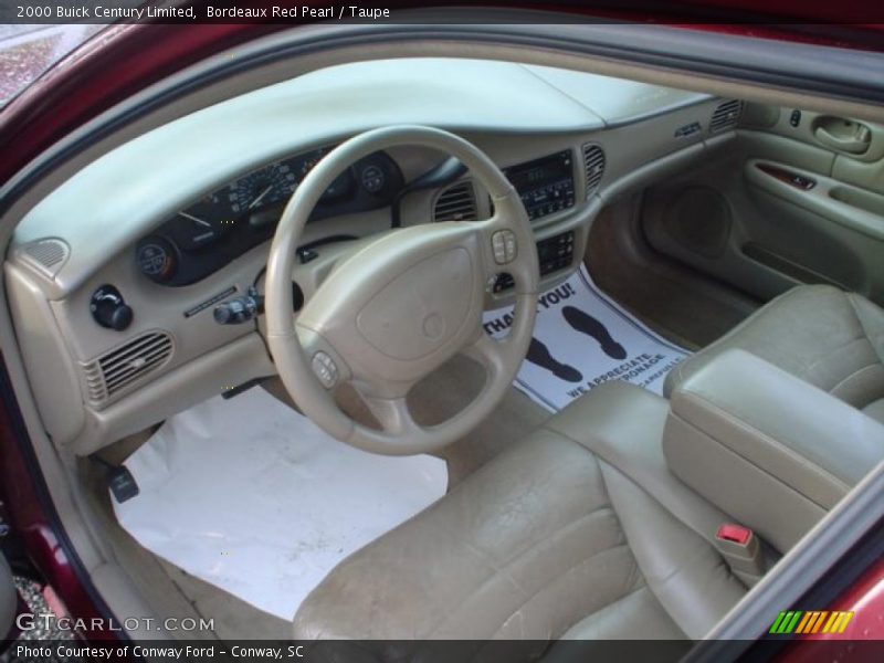 Bordeaux Red Pearl / Taupe 2000 Buick Century Limited