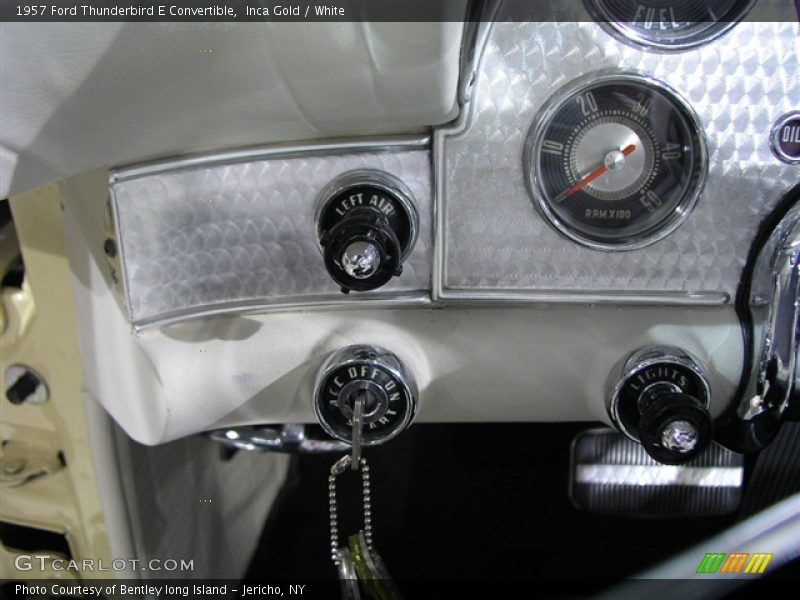 Inca Gold / White 1957 Ford Thunderbird E Convertible
