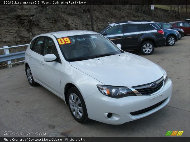 Satin White Pearl / Ivory 2009 Subaru Impreza 2.5i Wagon