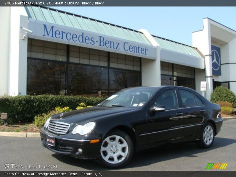 Black / Black 2006 Mercedes-Benz C 280 4Matic Luxury