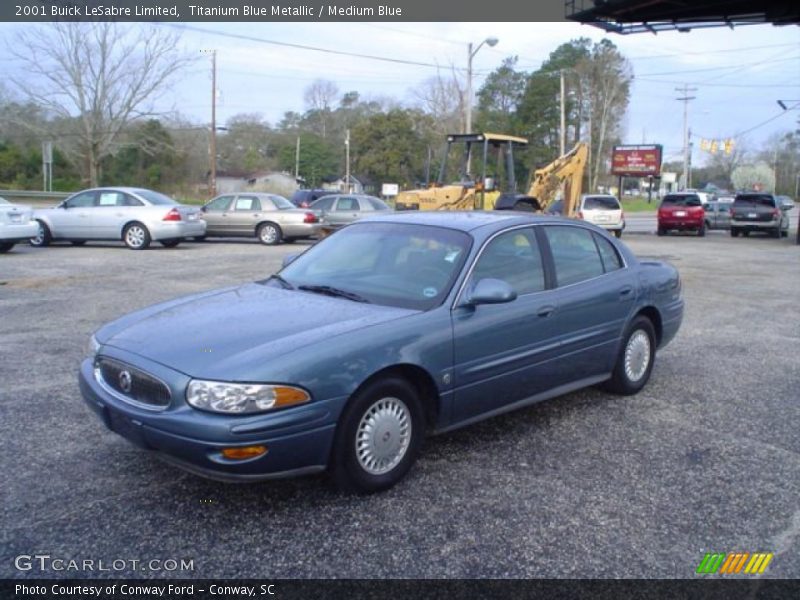 Titanium Blue Metallic / Medium Blue 2001 Buick LeSabre Limited