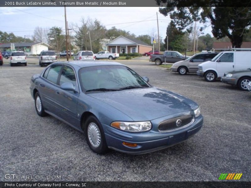 Titanium Blue Metallic / Medium Blue 2001 Buick LeSabre Limited