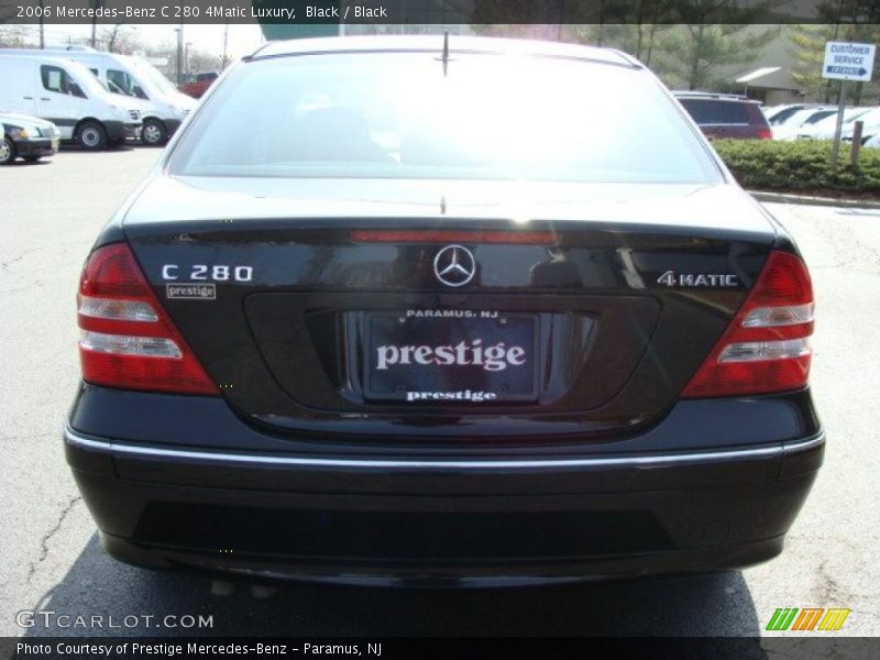 Black / Black 2006 Mercedes-Benz C 280 4Matic Luxury