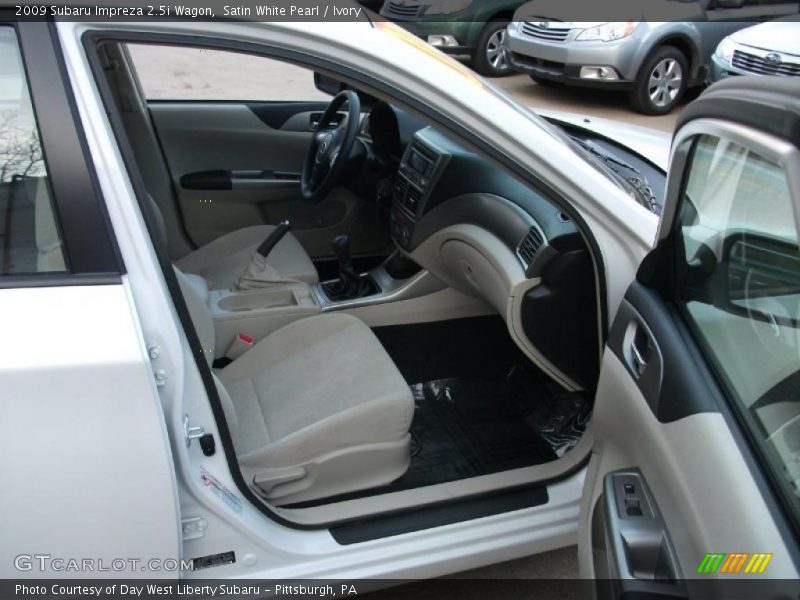 Satin White Pearl / Ivory 2009 Subaru Impreza 2.5i Wagon