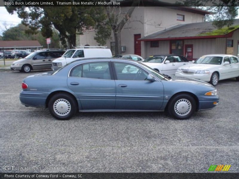 Titanium Blue Metallic / Medium Blue 2001 Buick LeSabre Limited