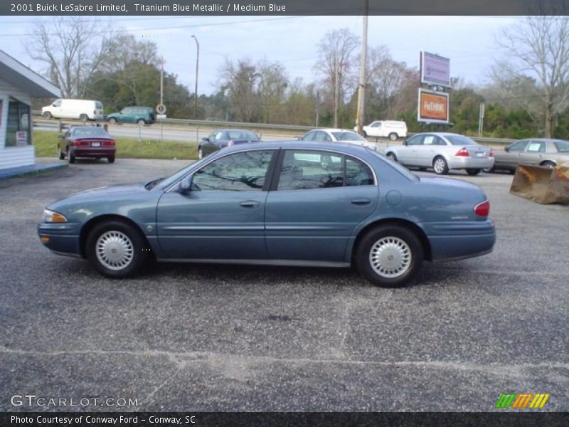 Titanium Blue Metallic / Medium Blue 2001 Buick LeSabre Limited
