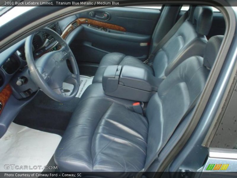 Titanium Blue Metallic / Medium Blue 2001 Buick LeSabre Limited
