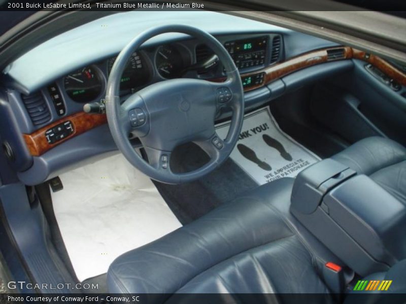 Titanium Blue Metallic / Medium Blue 2001 Buick LeSabre Limited