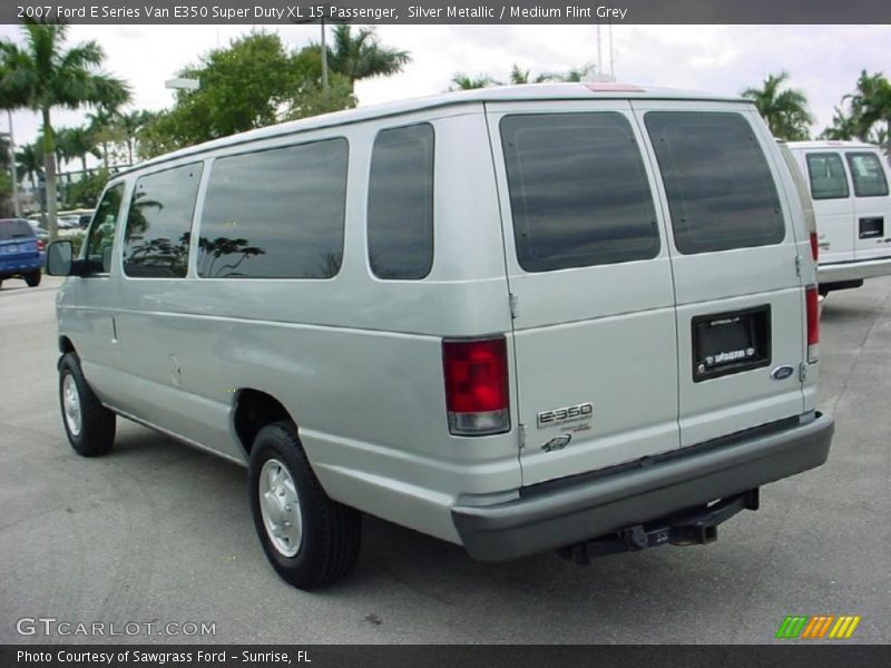 Silver Metallic / Medium Flint Grey 2007 Ford E Series Van E350 Super Duty XL 15 Passenger