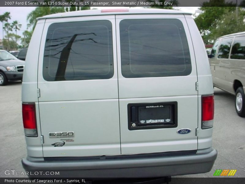 Silver Metallic / Medium Flint Grey 2007 Ford E Series Van E350 Super Duty XL 15 Passenger