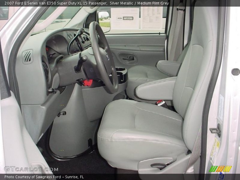 Silver Metallic / Medium Flint Grey 2007 Ford E Series Van E350 Super Duty XL 15 Passenger