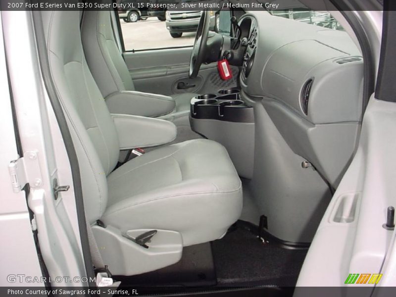 Silver Metallic / Medium Flint Grey 2007 Ford E Series Van E350 Super Duty XL 15 Passenger