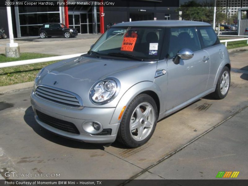 Pure Silver Metallic / Black/Grey 2009 Mini Cooper Hardtop