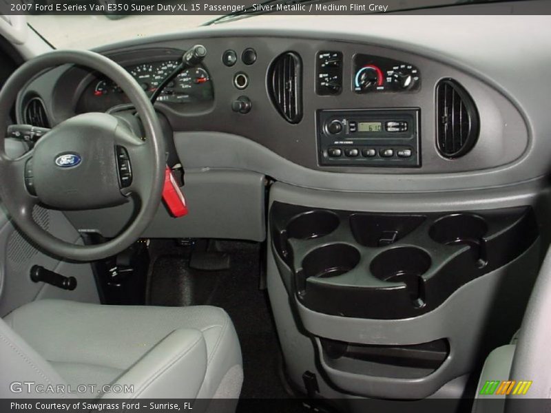 Silver Metallic / Medium Flint Grey 2007 Ford E Series Van E350 Super Duty XL 15 Passenger
