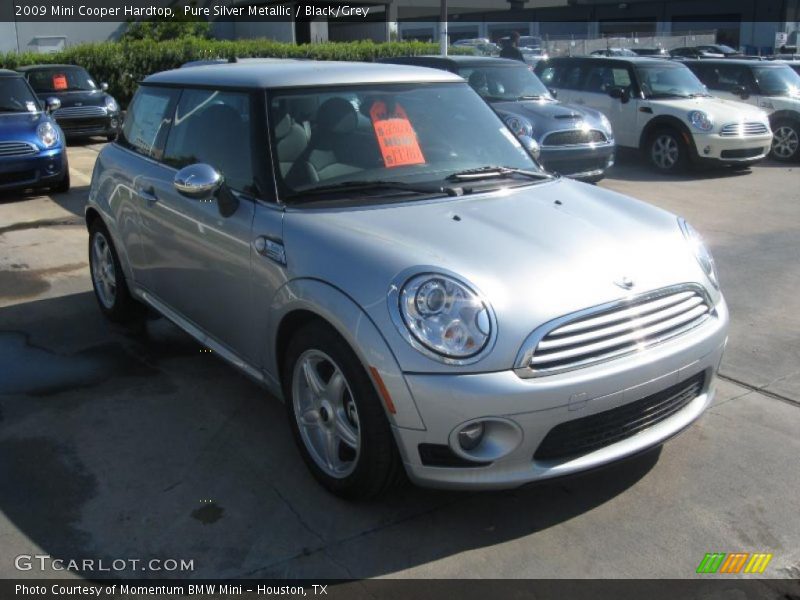 Pure Silver Metallic / Black/Grey 2009 Mini Cooper Hardtop