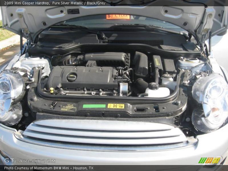 Pure Silver Metallic / Black/Grey 2009 Mini Cooper Hardtop