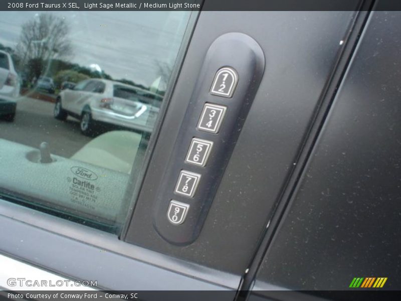 Light Sage Metallic / Medium Light Stone 2008 Ford Taurus X SEL