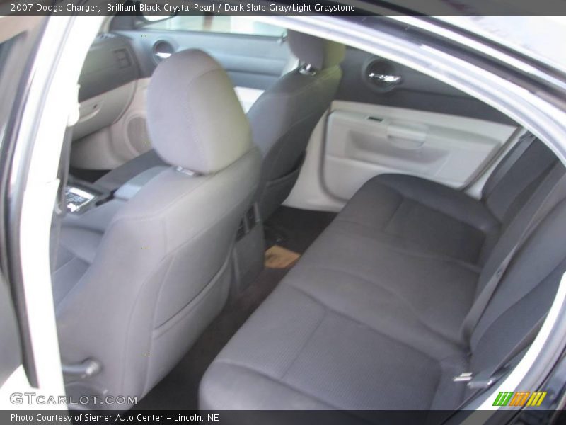 Brilliant Black Crystal Pearl / Dark Slate Gray/Light Graystone 2007 Dodge Charger