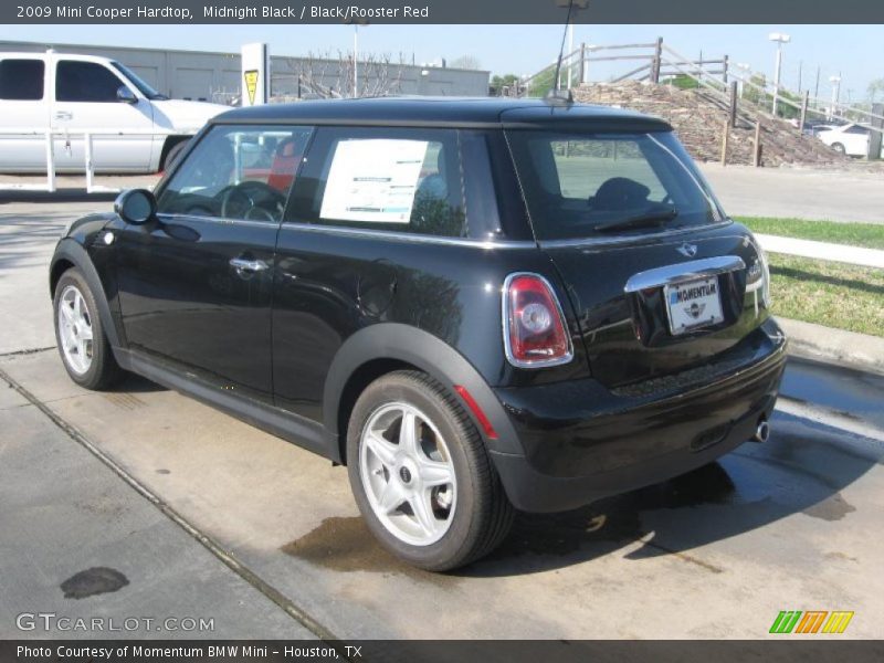 Midnight Black / Black/Rooster Red 2009 Mini Cooper Hardtop