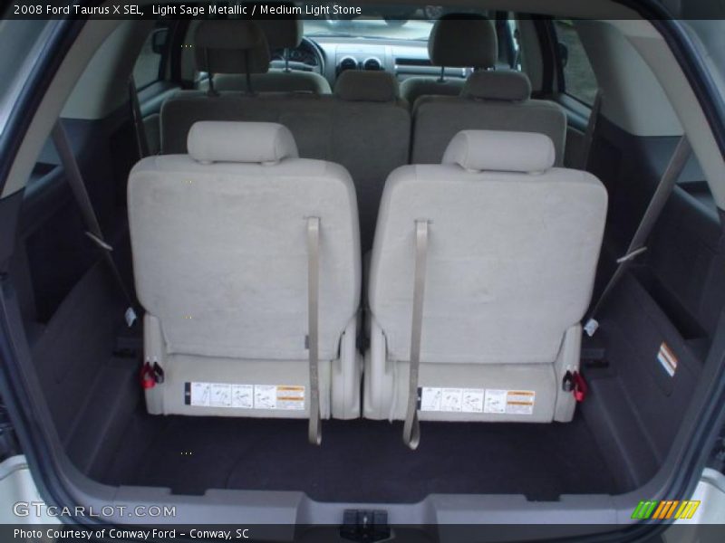 Light Sage Metallic / Medium Light Stone 2008 Ford Taurus X SEL