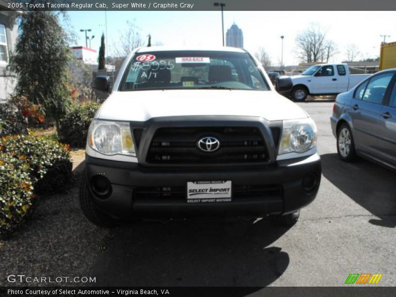 Super White / Graphite Gray 2005 Toyota Tacoma Regular Cab