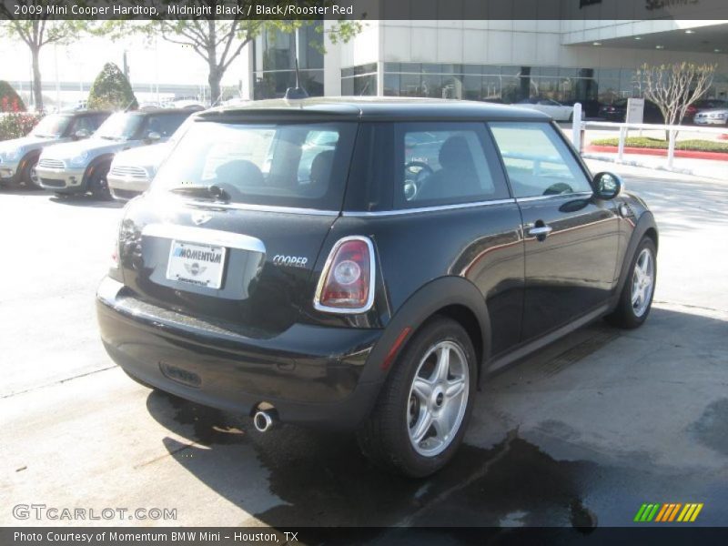 Midnight Black / Black/Rooster Red 2009 Mini Cooper Hardtop