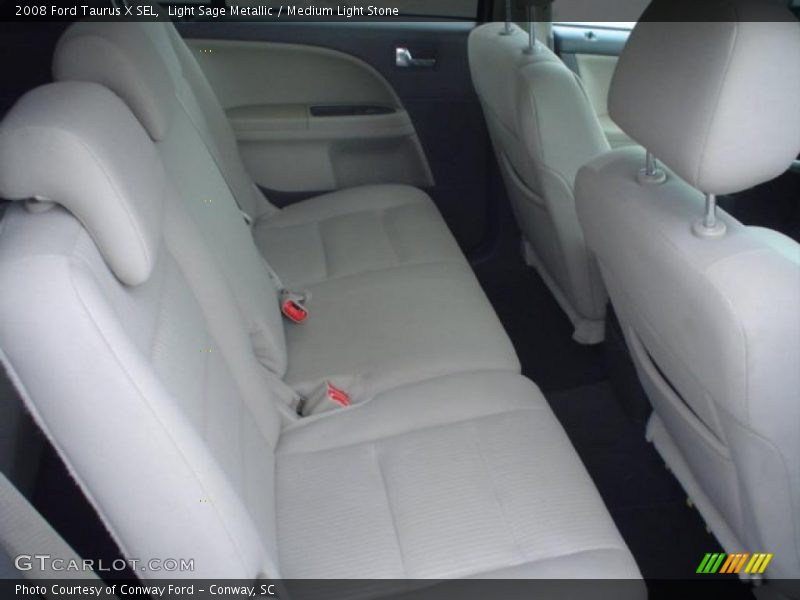 Light Sage Metallic / Medium Light Stone 2008 Ford Taurus X SEL