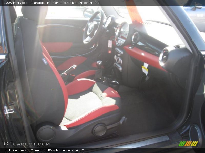 Midnight Black / Black/Rooster Red 2009 Mini Cooper Hardtop