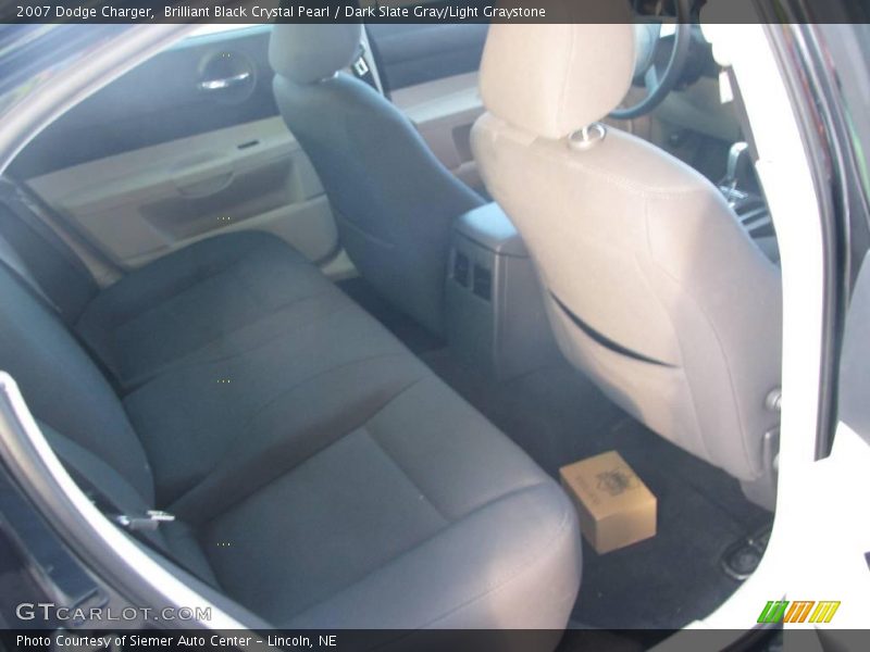 Brilliant Black Crystal Pearl / Dark Slate Gray/Light Graystone 2007 Dodge Charger